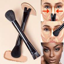 1支鼻部轮廓U型刷，蓬松柔软，二合一精准双头轮廓刷，完美适用于轮廓修饰、塑形、提亮、晕染。创新双头设计，浓密刷毛。适用于膏状、液状、修容、腮红、定妆粉等彩妆产品。遮瑕刷、粉底刷、腮红刷、轮廓刷、修容刷、散粉刷、粉底刷、腮红刷 - 彩色 - 查看 8