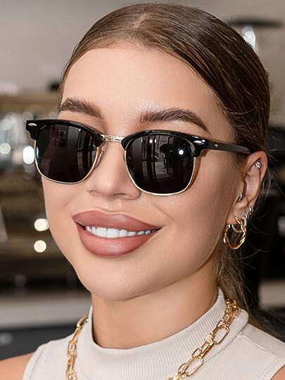 Classic Traveler's Sunglasses, Metal Frame Uv Protection Eyewear For Outdoor, Beach And Vacation Sunglasses Beach Sun Glasses Beach Accessories For Women Sun Glasses Sunglasses Shades Basics And Suit For Sweater Jeans Sweatpants Hoodie Jackets Dress And Long Sleeve Shirt Fashionable Shade Elegant Outfit Family Outings Travel Vacation Holiday For Summer Beach Vacation,Outdoor,Travel