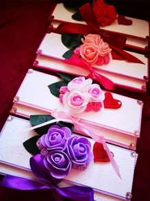 50/100/200/500pcs Mini Foam Rose Heads In Bulk, Artificial Rose Heads For Diy Crafts Wedding Bouquets Centerpiece Decoration Party Supplies, Valentine Day, Gift Gifts Birthday Graduation