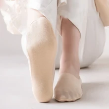 Sports Outdoor 3pairs Of Ultra-Thin Breathable Ice Stockings For Spring And Summer, Shallow Non-Slip Women's Socks, High-Heeled Shoes Invisible Socks, Suitable For Shallow Shoes, Low Top Shoes