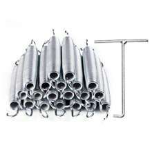 5.5/7/8.25Inch Trampoline Springs Galvanized Steel Replacement Set 20/60/80 Pack - 銀-7" - 查看 1