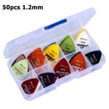 30pcs or 50Pcs Boxed Plastic Colorful Guitar Pick 0.58/0.71/0.81/0.96/1.20/1.50mm 6 Sizes Random Thickness Guitar Ukulele Accessories
