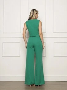 Women Two-Piece Outfits - Green - View 3