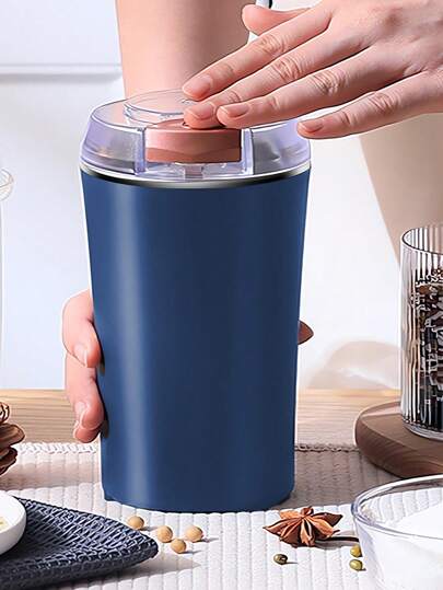 小型不銹鋼電動磨粉機,適用於咖啡、堅果、豆類、穀物、草藥,歐盟插頭