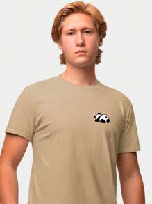Men T-Shirts - 卡其色 - 查看 1