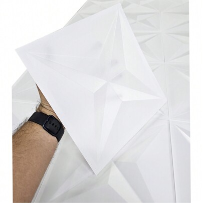 Kit 50 Placas PVC 3d Revestimento de Parede 25cm Bruxelas