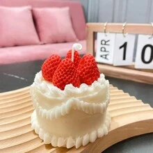 3D 生日硅胶模具，用于制作蜡烛的硅胶蜡烛模具，树脂模具，可重复使用的蜡烛模具硅胶，用于 DIY 手工皂、蜡烛、香薰石膏、家居装饰、生日礼物 - 白色 - 查看 7