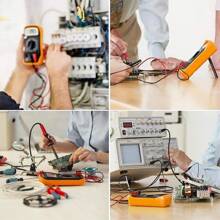 Multimetro Digital Lcd Voltimetro Amperimetro Profesional Xl830l No Incluye Baterías - Amarillo - Ver 4