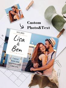 1 szt Niestandardowy Obraz Tabliczka , Spersonalizowany Para Zdjęcie Tabliczka , Niestandardowy Para Zdjęcie Prezent , Spersonalizowany Dom Dekoracje Z I Zdjęcie , Spersonalizowany Akrylowy Tabliczka , Niestandardowy Zdjęcie Tabliczka , Spersonalizowany Ramki na zdjęcia , Spersonalizowany Para Akrylowy Tabliczka , Ślub Prezent , Prezent na rocznicę , Parapetówka Prezenty , Prezent Dla Mąż , Prezent Dla niej