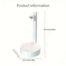 1款可充電智能臺式飲水機，戶外桶裝飲水機，全自動飲水機，含注水管和吸水池 - 黑色 - 查看 4