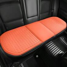 1入組汽車坐墊，通用四季半包圍座椅套，蜂窩凝膠材質可吸汗透氣，簡約座墊套 - 橘色 - 查看 13