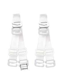 10 Pares Tirantes Transparentes Para Brasier Tirantes Ajustables Discretos, Cómodos y Resistentes - transparente - Ver 2