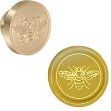 CYFUN DESIGN 1PC Feather/Wolf/Hummingbird/Moon/Fireworks/Swallow Wax Seal Brass Stamp Head NO Wooden Handle Vintage Brass Removable Seal Stamp For Wedding Party Invitations Envelopes Cards Gift Packing - Gold - View 35