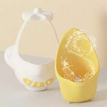 1入組嬰兒男孩小便器馬桶，兒童掛壁式立式小便器，可拆卸水嘴 - 黃白色 - 查看 5