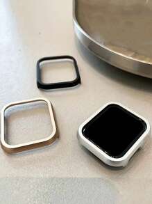 1 件金属表壳兼容 表壳系列 9 8 7 41 毫米 45 毫米铝合金保险杠兼容 6 SE 40 毫米 44 毫米框架保护兼容 配件 - 黑色 - 查看 3