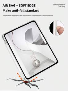 Giá đỡ đa góc có thể điều chỉnh màu xám có khe cắm bút, bao da bảo vệ iPad tương thích với iPad Mini 4/5/6/9.7/10.2/10.5/Air 4/Air 5/10/10.9/Pro 11 inch/Air 11 (M2)/Air 13 (M2)/Pro 11 (M4)/Pro 13 (M4)/2024 các mẫu 12.9 inch. Khe cắm bên trái dành cho các mẫu 9.7 và 10.2 inch; Khe cắm bên phải dành cho các mẫu khác. - Xám - Xem 7