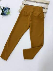 Women Pants - Mustard Yellow - View 9