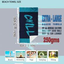 Cold Pattern Beach Towel/Big Shawl/Beach Towel/Beach Bath Towel/Ultra-Fine Fiber Towel/Digital Printed Square Bath Towel Suitable For Swimming Pools, Camping And Travel Summer Travel, Vacation Holiday Bathroom Decor