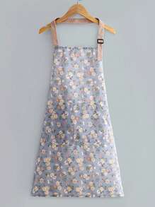 1pc Home Kitchen Cooking Cute Stylish Apron With Floral Prints - Multicolor - View 1