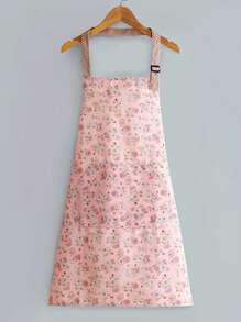 1pc Home Kitchen Cooking Cute Stylish Apron With Floral Prints - Multicolor - View 3