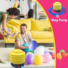 1入腳踏式氣泵,方便快捷地充氣各種大小的氣球,包括用於個性化裝飾的照片氣球,適用於派對,生日,婚禮和其他特殊場合,透過氣球為任何房間增添美學魅力。此款產品由耐用材料製成,以確保長期使用。 - 黃色-腳踏泵 - 查看 4