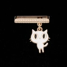 1 件卡通猫设计表带装饰环，非常适合智能手表硅胶表带 38 毫米、40 毫米、41 毫米、42 毫米，作为返校学生的礼物