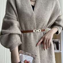 1 件女士细皮带正装腰带细腰带金色扣可调节女士腰带情人节夏季、学校秋季、秋季、万圣节 - 彩色 - 查看 3