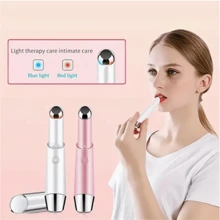 便攜式離子感應熨斗及熱力眼部按摩器,能去除眼部黑眼圈及細紋 - 粉色 - 查看 1