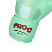 A Pair Of Youth Boxing Gloves With Cartoon Frog Design, Suitable For Boxing, Free Fighting And Punching Bag Training. - Green - View 4