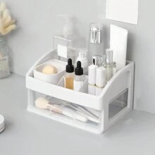 1 White Multi-Layer Cosmetics Storage Box, Single-Layer Drawer, Multi-Layer Drawer, Skin Care Transparent Shelf, Lipstick Facial Mask Storage, Skin Care Products Storage, Perfume Storage, Makeup Brush Storage Box Bag, Bags, Makeup Bag, Vanity, Travel, Make Up Bag, Storage, Makeup Organizer, Toiletry Bag, Desk Organiser, Cosmetic Bag, Makeup Pouch, Make Up Organizer, Vanity Accessories, Make Up Pouch, Make Up Bags, Jewellery Box, Pouch, Makeup Brush Holder, Brush Holder, Perfume Organiser, Pouch Bag,Room Decor - White - View 6