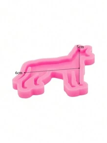 1個epoxy樹脂鬥牛犬家庭母親和嬰兒矽膠模具,可用於diy珠寶製作工藝/鑰匙扣 - 粉色 - 查看 45