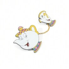1 Pc Creative  Chain Pin Fashionable Mr.S Potts Arch Enamel Pins Backpack Clothing Jewelry Metal Badge Accessories