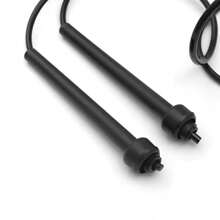 Corda De Pular Ajustável Para Exercícios Corda de Saltos Treino Funcional Academia Fitness - Preto - Visão 5