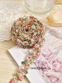 1碼花紋蕾絲Ribbon邊飾，適用於縫紉、禮品包裝、DIY工藝和新娘婚禮裝飾 - 彩色 - 查看 2
