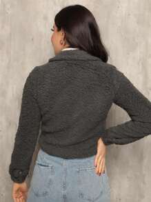 Women Coats - Màu xám đen - Xem 2