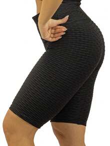 Women Sports Shorts - 藏蓝色 - 查看 7