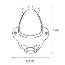 1入組嬰兒男孩小便器馬桶，兒童掛壁式立式小便器，可拆卸水嘴 - 黃白色 - 查看 3