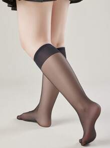 Briartw 6 Pares/Pacote Tons de Pele e Meias-Calças, Meias Ultrafinas, Meias Acima do Tornozelo Femininas, Confortáveis, Y2k