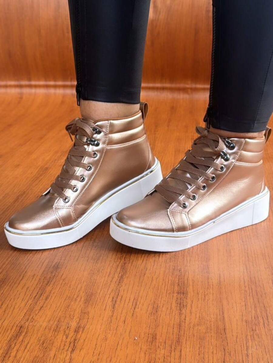 Women Casual Shoes - 銅色 - 查看 1