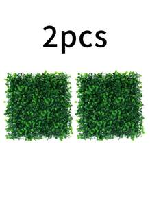 2/10/20 piezas, Paneles de boj artificial de plástico, Tablero de hojas artificiales de plástico verde para decoración de pared, Adecuado para decoración, pared, fiesta, exterior, decoración interior sencilla DIY (10in*10in), Día de San Valentín, Regalo, Cumpleaños, Graduación, Plantas falsas