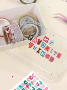 10pcs/Set Colorful Alphabet & Number Sticker For Diy Scrapbook Decoration, Water-Resistant With No Trace Back To School