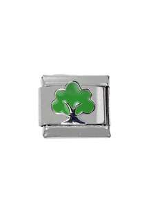 2024 Phong cách mới Áo 9MM Rộng Thép không gỉ Khác nhau Hoa Cây Thực vật Thiết kế DIY Tiếng Ý Làm vòng tay Đồ treo Tiếng Ý Đồ treo Vòng tay - Nhiều màu - Xem 10