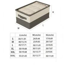 1pc Comforter Storage Box, Clothing Storage Container, Home Organizer With Separators, Closet Layered Foldable Storage Basket Decorations Decor Festival Decor Room Decor Home Decor Decor Bedroom Decor Dress Pants Shoes Jeans Boots Skirtbedroom,Organizer,Organiser,Home Storage,White T Shirt Women,Black Pants Women,Ladies Winter Clothes,Dress,Winter Clothes For Ladies,Elegant Woman Dresses,White Shirt For Ladies,Long Sleeve,White Jumpsuit For Women,Spring Dresses For Women,Spring Outfits For Women,Spring,Spring Clothes,Minimalist,Summer Tops - Grey - View 4