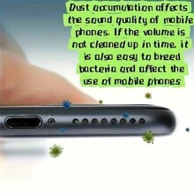 1pc Universal Mobile Phone Hole Dust Removal Glue Mobile Phone Receiver Cleaning Artifact Compatible With IPhone/Samsung/Xiaomi Cleaning Tool