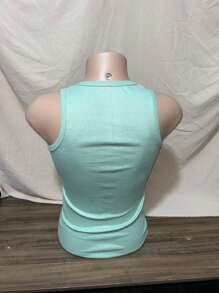 Men Tank Tops - 橄欖綠 - 查看 4