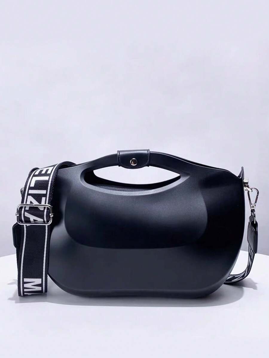 حقيبة جلي شفافة ذات أشرطة عريضة غير تقليدية للحمل عبر الجسم أو باليد موديل جديد لعام 2025