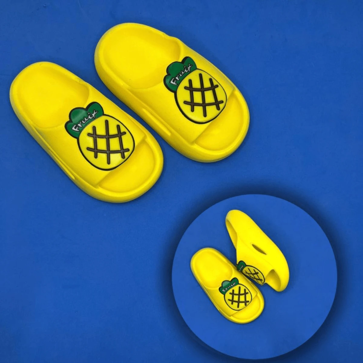 Kids Flat Sandals - 黃色 - 查看 1