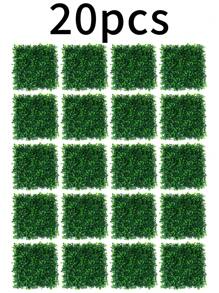 2/10/20 piezas, Paneles de boj artificial de plástico, Tablero de hojas artificiales de plástico verde para decoración de pared, Adecuado para decoración, pared, fiesta, exterior, decoración interior sencilla DIY (10in*10in), Día de San Valentín, Regalo, Cumpleaños, Graduación, Plantas falsas