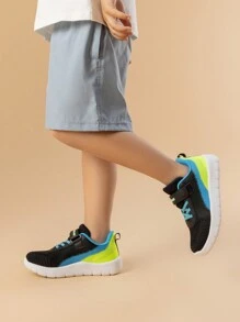Boys Girls Sneaker Athletic Tennis Running Shoes Comfortable And Breathable Back To School Shoes - màu xanh lá - Xem 4