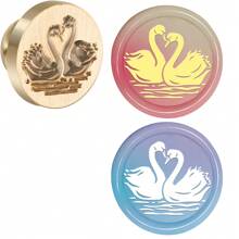 1入組黃銅蠟印章頭,無手柄,復古貓/月亮/蒲公英/大象圖案可更換,適用於婚禮派對邀請信封禮品包裝 - 金色 - 查看 22